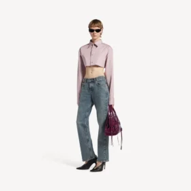 Damenjeans in Regular-Fit in Dirty-Vintage-Blau