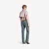 Damenjeans in Regular-Fit in Dirty-Vintage-Blau