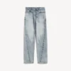 Damenjeans mit verdrehten Nähten in Bleach Light Blue