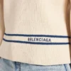 Damenpullover mit U-Boot-Ausschnitt in Marineblau/Weiß Damenpullover mit U-Boot-Ausschnitt in Marineblau/Weiß