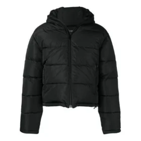 Daunenjacke mit kleinem Logo-Print „Schwarz“ 556231TYD331000