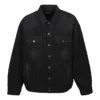 Denim-Jacke „Black“ mit Gaffer-Tape-Motiv für das Political Campaign 724651TNW111700