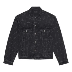 Denim-Jacke in Large-Passform „Charcoal“ 620731TJW411052