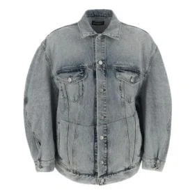 Denim-Jacke mit gedrehten Ärmeln „Blue Skies“ 706654TDW144824