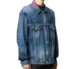 Denim-Jacke mit Logo am Kragen „Blau“ 571324TCW032340