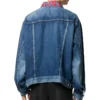Denim-Jacke mit Logo am Kragen „Blau“ 571324TCW032340