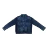 Denim-Jacke mit Logo auf der Rückseite „Blue“ 557351TBP484009