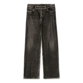 Denim-Trompe-L’œil-Hose „Black“ 751503TOL991000