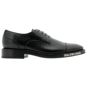 Derby-Schuhe mit Logo-Zehenkappe „Schwarz“ 590716WA7201000