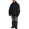 Destroyed-Jacke „Black“ 698844TKP271000