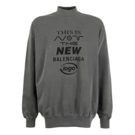 Dies ist nicht der neue Balenciaga-Logo-Pullover „Dark Grey“ 652981TKVE41069