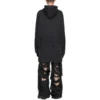 DIY College-Hoodie „Black“ 744463TOVK21055