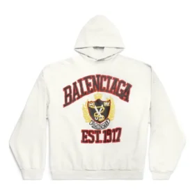 DIY College-Hoodie „Weiß“ 744463TOVK29012