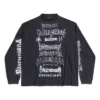 Diy Metal Langarm-T-Shirt in mittlerer Passform „Black White“ 699191TPVO31569