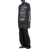 Diy Metal Langarm-T-Shirt in mittlerer Passform „Black White“ 699191TPVO31569