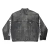 Diy Metal Large Fit Jacke „Black“ 773804TBP473721