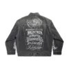 Diy Metal Large Fit Jacke „Black“ 773804TBP473721