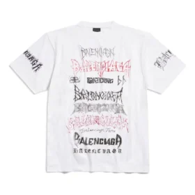 Diy Metal T-Shirt „Weiß Schwarz Rot“ 641675TPVO29065
