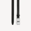 Dünner BB Hourglass-Gürtel für Damen in Schwarz