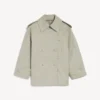 Doppelreihiger Damen-Trenchcoat in Hellbeige Doppelreihiger Damen-Trenchcoat in Hellbeige