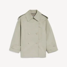 Doppelreihiger Damen-Trenchcoat in Hellbeige