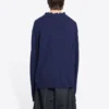Double B Highneck-Strickpullover aus Wolle „Blue“ 682010T16274011