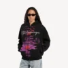 „Dream“-Hoodie mit Reißverschluss für Damen in Schwarz „Dream“-Hoodie mit Reißverschluss für Damen in Schwarz