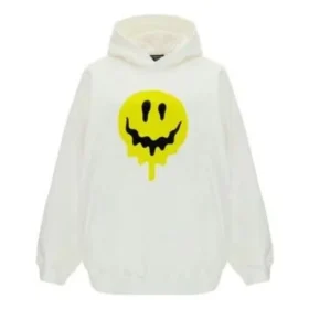 Drip Peace Hoodie, Large Fit „White“ 651799TKVA2863932