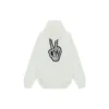 Drip Peace Hoodie, Large Fit „White“ 651799TKVA2863932