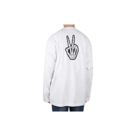 Drip Peace T-Shirt Large Fit „Weiß“ 651796TKVA18639