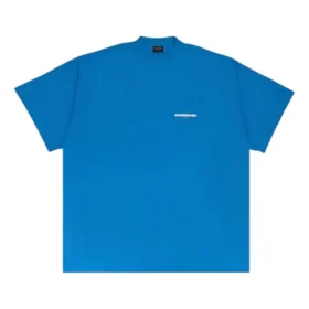 Durchgestrichenes Oversize-T-Shirt „Blue“ 712398TMVJ64024