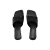 Duty Free-Sandalen 60 mm „Black Shiny Soft Sheepskin“ 787303WBCW01000