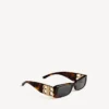 Dynasty-Sonnenbrille für Damen, rechteckig, in Mid Havana Dynasty-Sonnenbrille für Damen, rechteckig, in Mid Havana