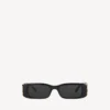 Dynasty Sonnenbrille in rechteckiger Form, schwarz Dynasty Sonnenbrille in rechteckiger Form, schwarz