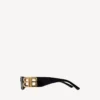 Dynasty Sonnenbrille in rechteckiger Form, schwarz Dynasty Sonnenbrille in rechteckiger Form, schwarz