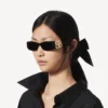 Dynasty Sonnenbrille in rechteckiger Form, schwarz Dynasty Sonnenbrille in rechteckiger Form, schwarz