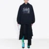 Echtes Balenciaga Large Fit Schwarz 620947TIVA21000