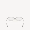 Editorial ovale Sonnenbrille in Silber