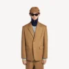 Einreihige Herrenjacke in normaler Passform in Camel