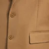 Einreihige Herrenjacke in normaler Passform in Camel
