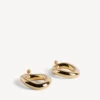 Eisa Ellipse-Ohrringe für Damen in glänzendem Gold