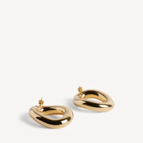 Eisa Ellipse-Ohrringe für Damen in glänzendem Gold Eisa Ellipse-Ohrringe für Damen in glänzendem Gold
