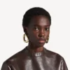 Eisa Ellipse-Ohrringe für Damen in glänzendem Gold