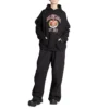 Est. 1917 College-Logo-Print-Hoodie, weite Passform „Schwarz“ 675003TLV901076