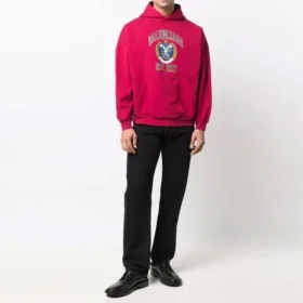 Est. 1917 Hoodie mit College-Logo-Print, weite Passform „Red“ 675003TLV906163