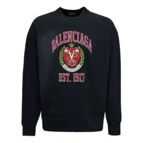 Est. 1917 Sweatshirt mit Rundhalsausschnitt und College-Logo-Print „Schwarz“ 676629TLV901076 Est. 1917 Sweatshirt mit Rundhalsausschnitt und College-Logo-Print „Schwarz“ 676629TLV901076