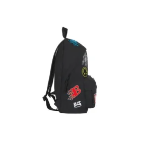 Explorer-Rucksack mit Gamer-Aufnähern „Schwarz“ 656326-2JMXX-1000