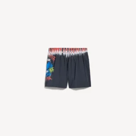 Extreme Tie-Dye-Badeshorts für Herren in Schwarz