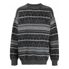 Fair-Isle-Pullover mit Rundhalsausschnitt „Grey“ 675280T16121240