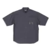 Fashion Institute Kurzarmhemd, weite Passform „Dark Grey“ 703846TYB181270